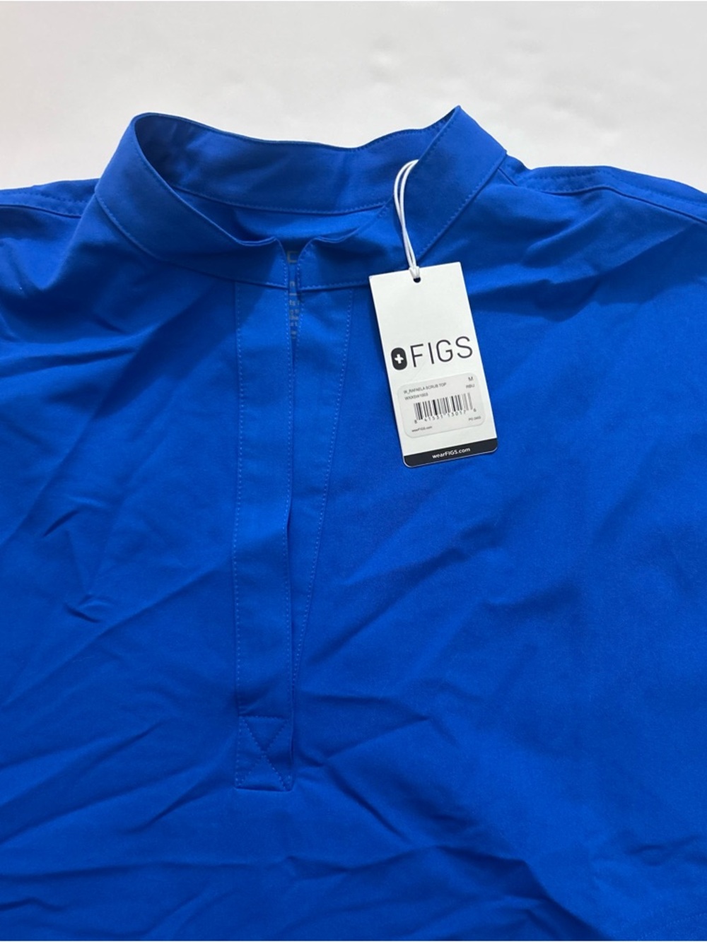 FIGS Rafaela Oversized Scrub Top Royal Blue Medical Nurse NWT Women’s Medium - Picture 6 of 14